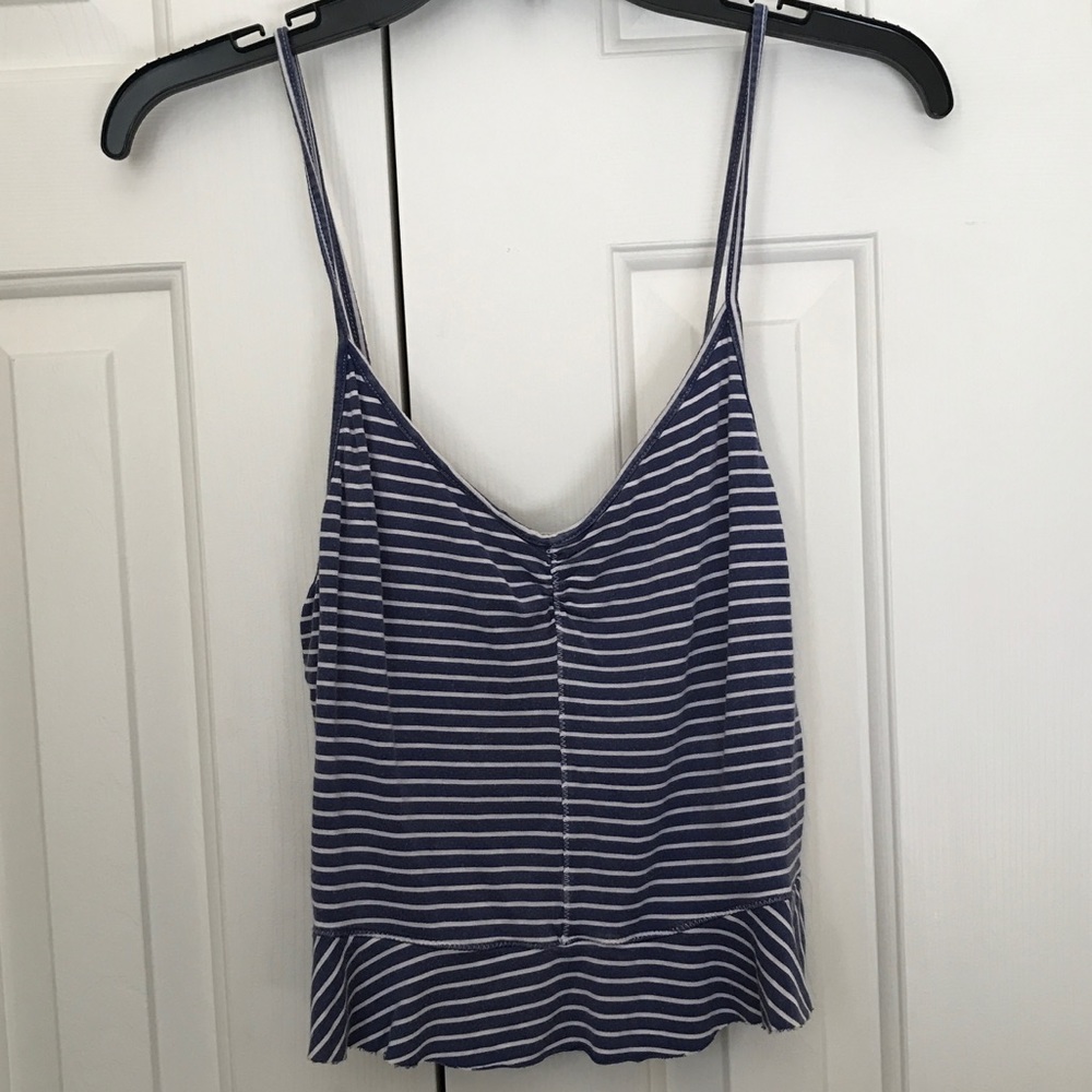 American eagle striped cropped tank